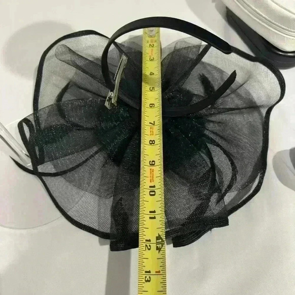Fascinators with clip and headband (Black) - Picture 7 of 8